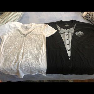 Disney bride and groom T-shirt’s